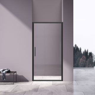 Душевая дверь Vincea Slim 8mm VDP-4SL100CLB, черный, стекло прозрачное