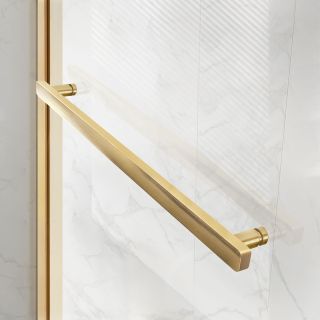 Душевая дверь Vincea Slim Soft VDS-1SS110CLG, 1100, брашированное золото, стекло прозрачное