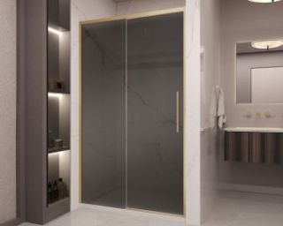 Душевая дверь Vincea Stella VDS-1ST120CGG, 1200, брашированное золото, стекло тонированное