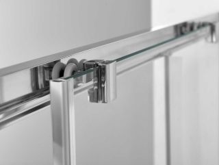 Душевая дверь Vincea Alpha VDS-3AL110CLB, 1100, черный, стекло прозрачное