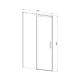 Душевая дверь Dice VDS-4D120CL, 1200, хром, стекло прозрачное