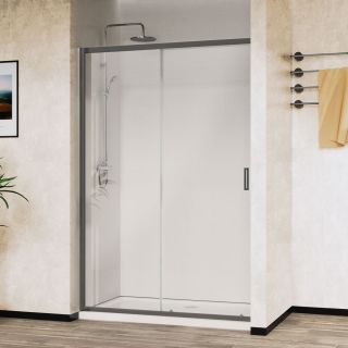 Душевая дверь Vincea City VDS-5CT120CLGM, 1200, вороненая сталь, стекло прозрачное