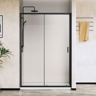 Душевая дверь Vincea City VDS-5CT130CLB, 1300, черный, стекло прозрачное