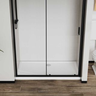 Душевая дверь Vincea City VDS-5CT150CLB, 1500, черный, стекло прозрачное