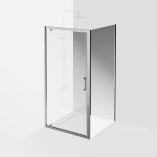 Душевая боковая панель Kerama Marazzi Vetro VE.100.FP.CR 100 см стекло прозрачное профиль хром