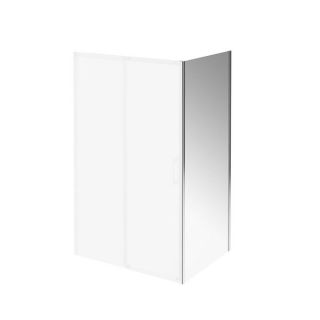 Душевая боковая панель Kerama Marazzi Vetro VE.90.FP.CR 90 см стекло прозрачное профиль хром