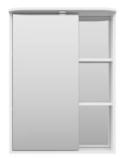 Зеркальный шкаф с подсветкой Misty Венера левый 60см белый