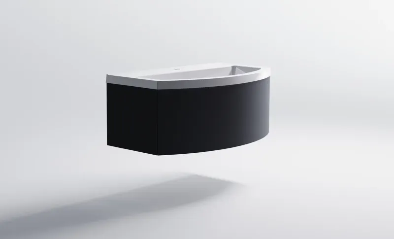 Тумба с раковиной Astra-Form Венеция 2.0 3100001ral7024+04010019 100 см тёмно-серый матовый