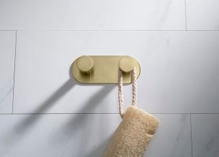 Вешалка-2 крючка Timo Saona 13014/17 золото матовое