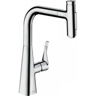 Смеситель для кухни Hansgrohe Metris Select 73817000 нержавеющая сталь