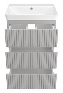 Напольная тумба под раковину Brevita Victory VIC-07060-50-03Я 60см серый шёлк