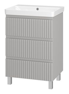 Напольная тумба под раковину Brevita Victory VIC-07060-50-03Я 60см серый шёлк