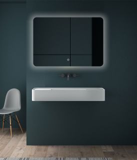 Зеркало Vincea LED VLM-3BE800 800600 c сенсорным выключателем и диммером