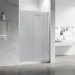 Душевая дверь Veconi Vianno VN-55, 1400x1950, хром, стекло pear