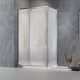 Душевой уголок Veconi Rovigo RV-034R, 1200х800х1950, хром, стекло дождь