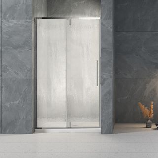 Душевая дверь Veconi Vianno VN-34R, 1000x1950, хром, стекло дождь