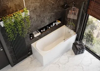 Акриловая ванна VagnerPlast Penelope VPBA177PEN2E-04 170x70см белый