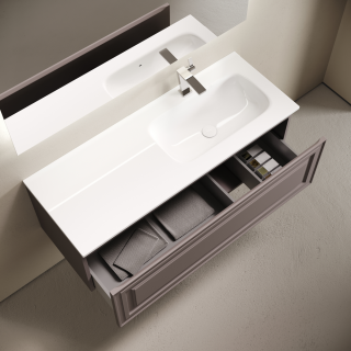 Тумба подвесная под раковину Sancos Very VR120RSM правая 120 см Doha Soft