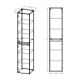 Шкаф-колонна Vincea Mia VSC-2M170RW-L 35 см дерево