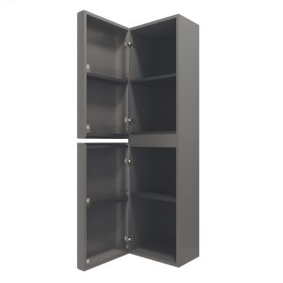 Шкаф Vincea Caprise VSC-4CA150MG-L подвесной, левый, 1500*404*350, серый матовый