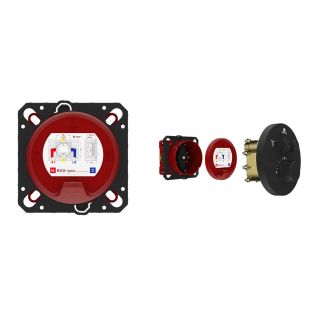 Встраиваемый смеситель для душа Vincea VSCV-322T-MMB двухфункциональный термостатический чёрный