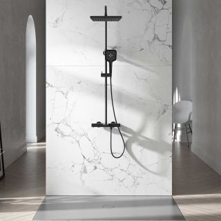 Душевая система Vincea Next VSFS-1N1TMB термостатическая черный