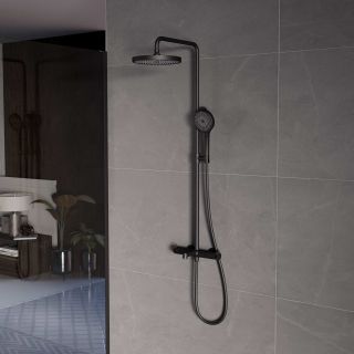 Душевая стойка Vincea Rim VSFS-2RM1MB, черный