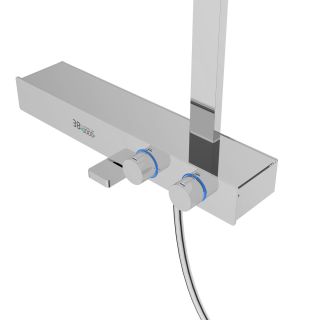 Душевая стойка Vincea Inspire VSFS-3I13TCH с термостатом хром