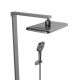 Душевая стойка Vincea Inspire VSFS-3I13TGM с термостатом воронёная сталь