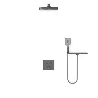 Душевой комплект Vincea VSFW-4211RGM встраиваемый, двухрежимный, вороненая сталь