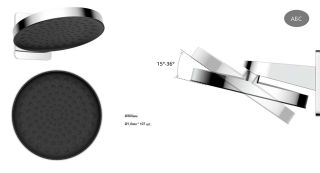 Душевой комплект Vincea VSFW-422TI3MB встраиваемый, термостатический, двухрежимный, черный