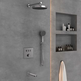 Душевой комплект VSFW-431I2CH встраиваемый, трехрежимный, хром