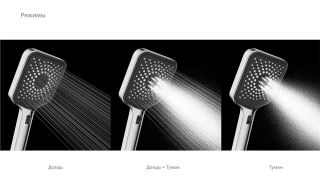 Душевой комплект Vincea VSFW-433TI4RMB встраиваемый, термостатический, трехрежимный, черный