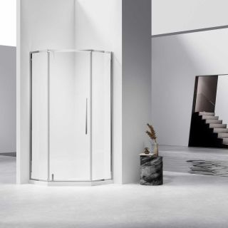 Душевой уголок Vincea Slim-N VSP-4SN900CL, 900*900, хром, стекло прозрачное