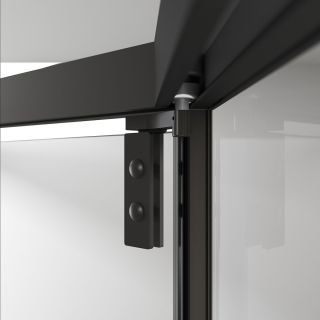 Душевой уголок Vincea Show VSP1-4SH100CLB, 1000*1000, черный, стекло прозрачное