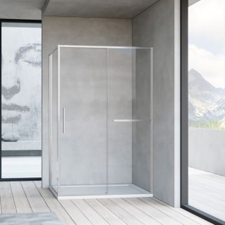 Душевой уголок Vincea Slim Soft VSR-1SS9012CLBN, 1200*900, брашированный никель, стекло прозрачное