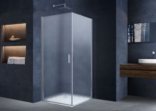 Душевой уголок Vincea Alpha VSR-3ALP9090MT, 900*900, хром, стекло текстурное