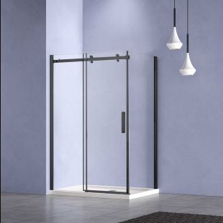 Душевой уголок Vincea Como-N VSR-4CN8012CLB, 1200*800, черный, стекло прозрачное