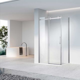 Душевой уголок Vincea Como-N VSR-4CN8016CL, 1600*800, хром, стекло прозрачное