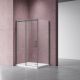 Душевой уголок Vincea Dice VSR-4D8015CLGM, 1500*800, вороненая сталь, стекло прозрачное