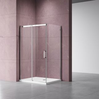 Душевой уголок Vincea Dice VSR-4D9011CL, 1100*900, хром, стекло прозрачное