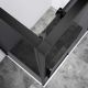 Душевой уголок Vincea Slim-N VSR-4SN8011CGB, 1100*800, черный, стекло тонированное