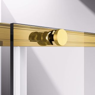 Душевой уголок Vincea Slim-N VSR-4SN8013CLG, 1300*800, брашированное золото, стекло прозрачное