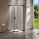 Душевой уголок Vincea Garda VSS-1G1112CLGM, 1200*1100, вороненая сталь, стекло прозрачное