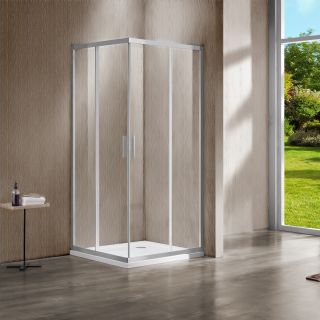 Душевой уголок Vincea Garda VSS-1G9012CLBN, 1200*900, брашированный никель, стекло прозрачное
