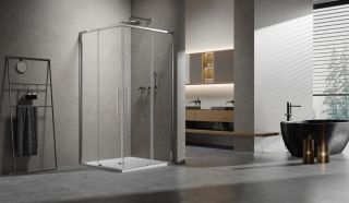 Душевой уголок Vincea Slim 8mm VSS-6SL8010CL, 1000*800, хром, стекло прозрачное