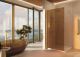Душевая перегородка Vincea Walk-In VSW-1H100GSG, 1000*2000, матовый золотой, стекло янтарь