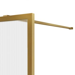 Душевая перегородка Vincea Walk-In HP Art VSW-1HP110FLBG, 1100*2000, брашированное золото, стекло рифленое