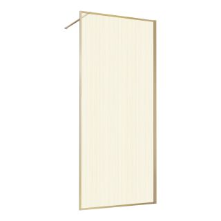 Душевая перегородка Vincea Walk-In HP Art VSW-1HP120GWBG, 1200*2000, брашированное золото, стекло с золотыми нитями