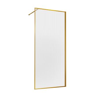 Душевая перегородка Vincea Walk-In HP Art VSW-1HP800FLBG, 800*2000, брашированное золото, стекло рифленое